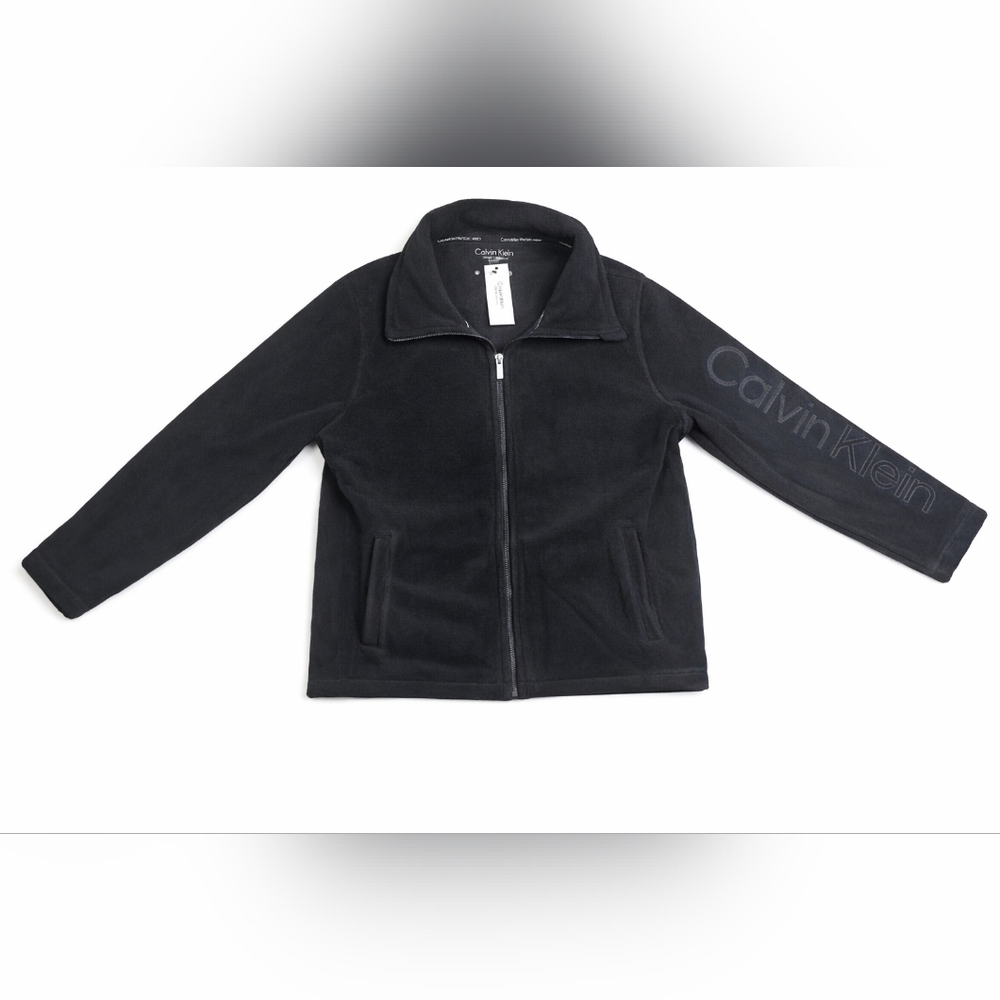Nwt Calvin Klein Performance Women’s Fleece Jacket Black Size XL NWT